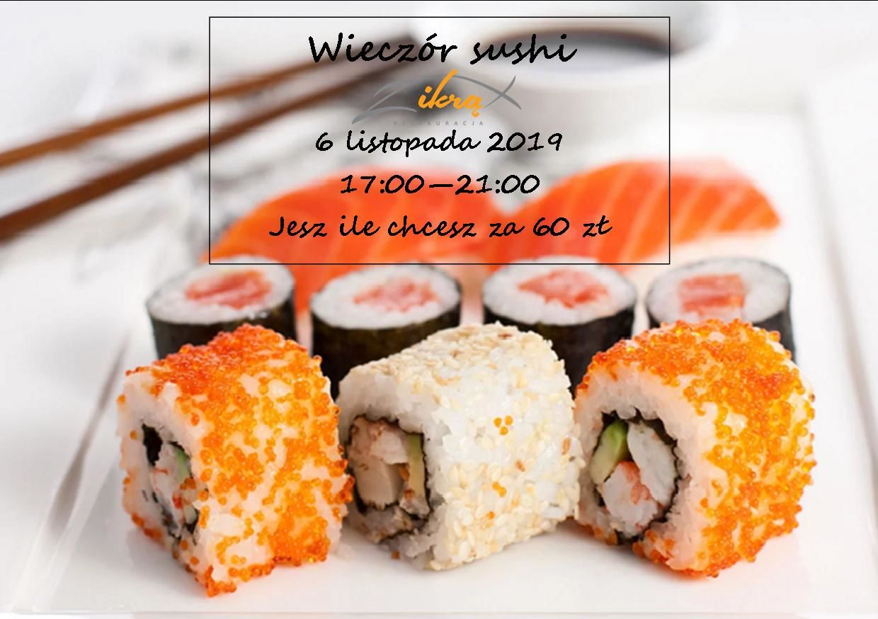 Wieczór sushi 6 listopada